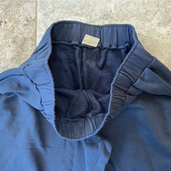 PACT Organic Brushed Fleece Cotton Sweatpant in Midnight Navy Blue, XL - Picture 9 of 12